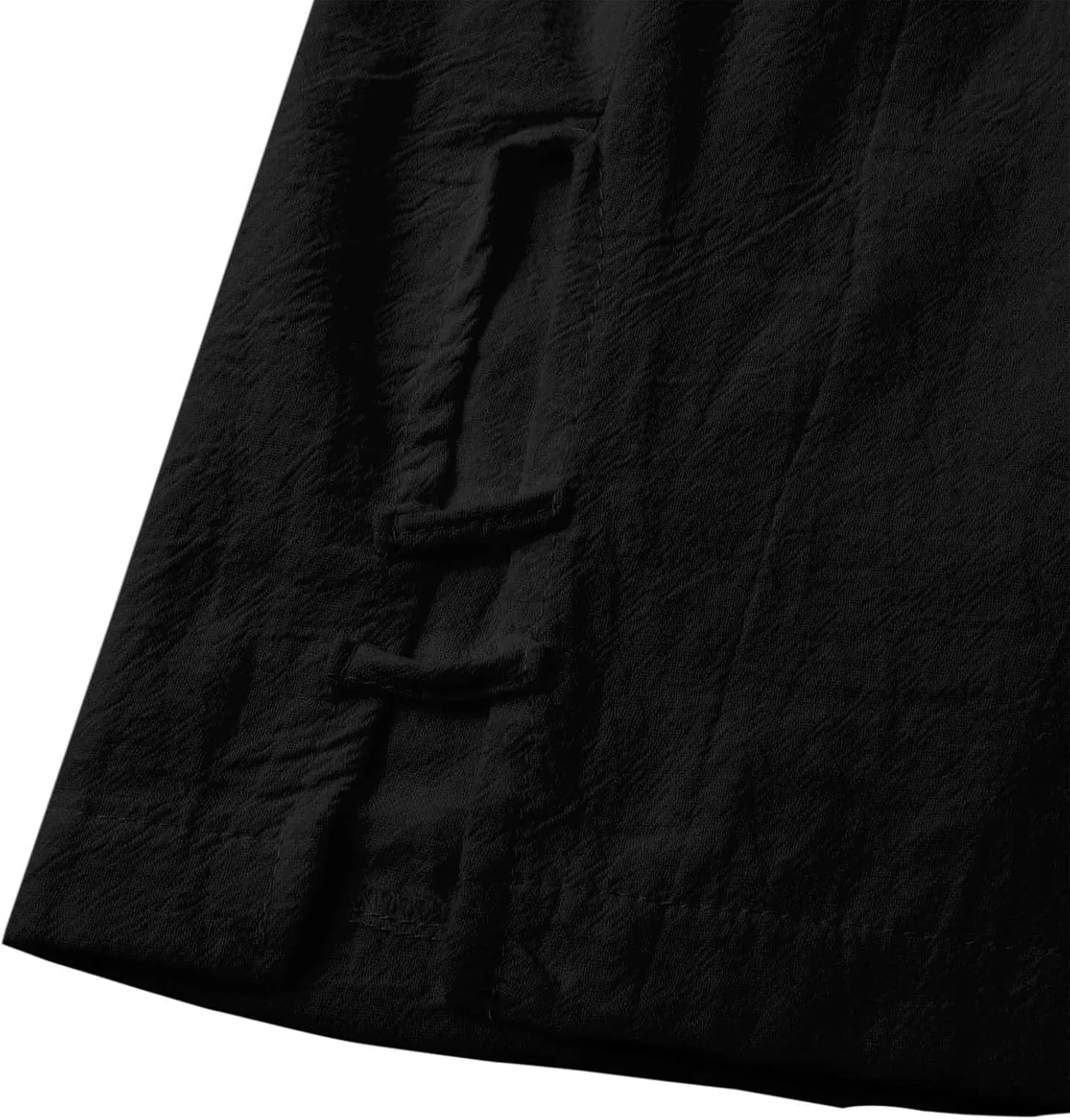 Women's Cotton Linen Summer Palazzo Pants Summer Drawstring Cotton and Linen Split High Waist Comfy White Gauze