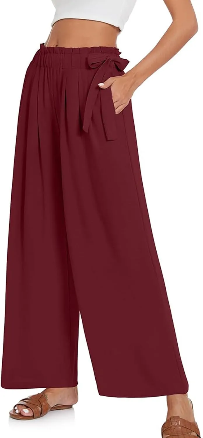 Womens Dress Pants Trousers Straight Leg Summer Low Rise Linen Cotton, Womens Pants Trendy Work Plus Size