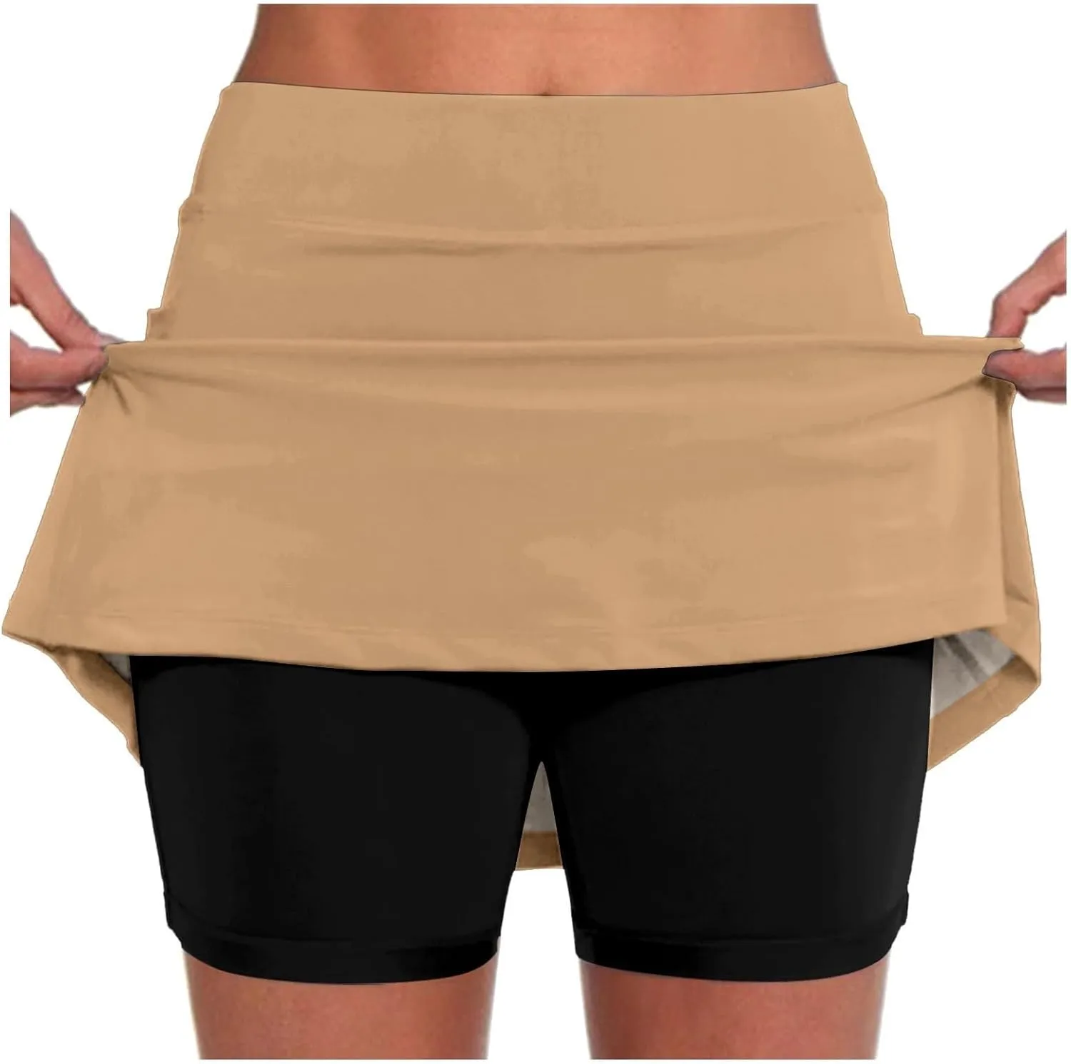 Women's Golf Skirts Skort High Waisted Stretchy Tennis Skirt Short Athletic Casual Tennis Skirt Workout Running