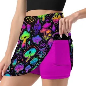 Women's Golf Skorts with Shorts Inner Pocket Tennis Skirts Athletic Skorts Running Workout Sports