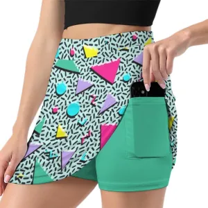 Women's Golf Skorts with Shorts Inner Pocket Tennis Skirts Athletic Skorts Running Workout Sports