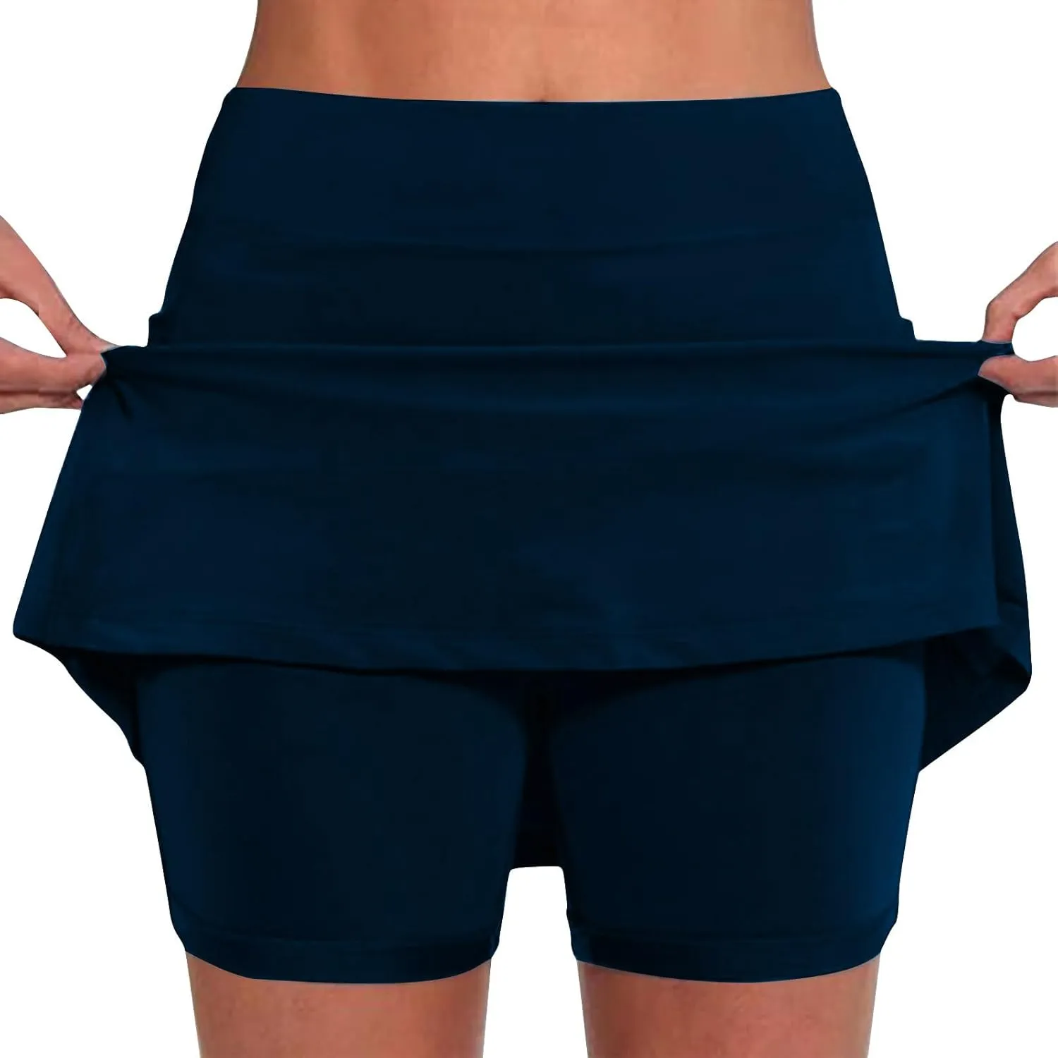 Womens High Waisted Skorts 2024 Plus Size Gym Athletic Workout Running Sports Skirt Shorts