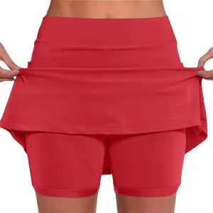Womens Skorts with Pockets Plus Size Athletic Skorts for Women High Waist Summer Shorts Casual, Small