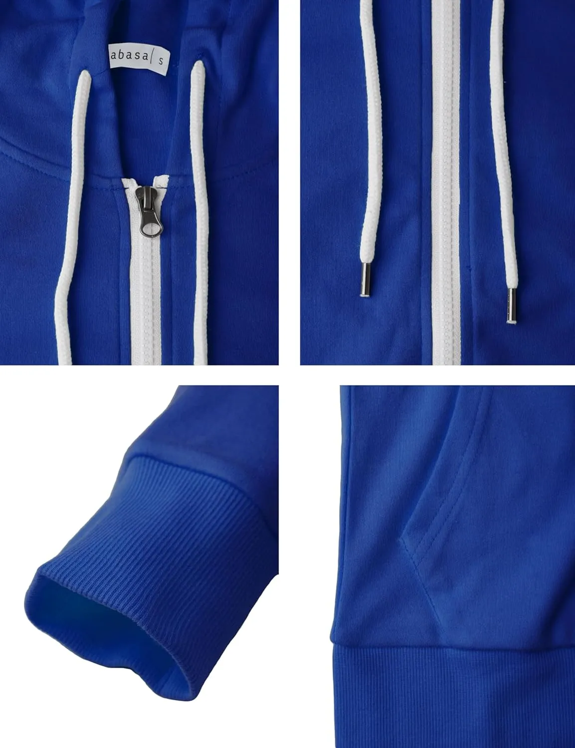 Women's Slim Fit Zip Up Hoodie Lightweight Long Sleeve Kangaroo Pocket Basic Casual wear