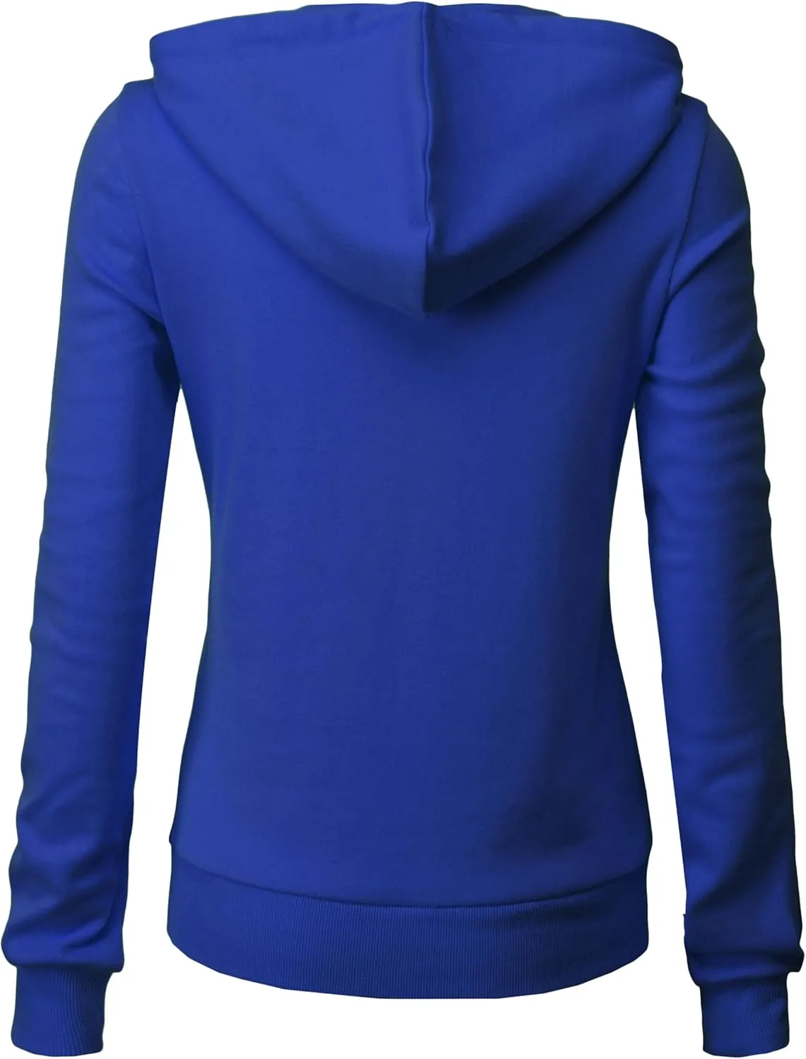 Women's Slim Fit Zip Up Hoodie Lightweight Long Sleeve Kangaroo Pocket Basic Casual wear