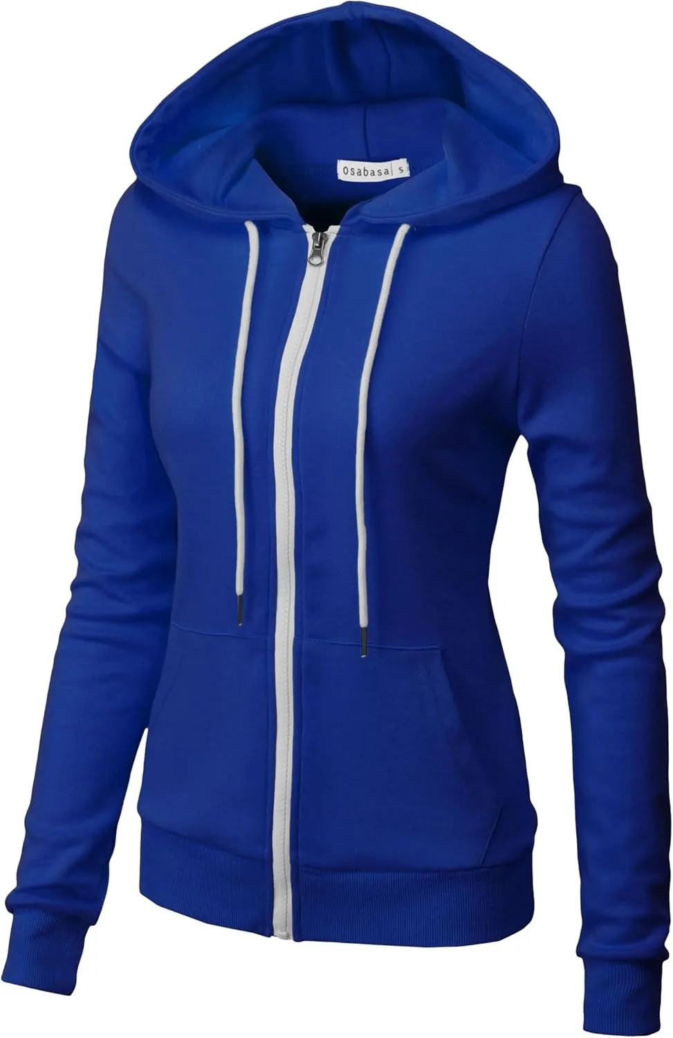 Women's Slim Fit Zip Up Hoodie Lightweight Long Sleeve Kangaroo Pocket Basic Casual wear