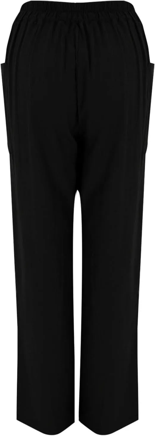 Womens Summer Linen Tapered Pants Belted Button Down Roll Up Capri Pants Hiking Workout Casual Loose Cropped Trousers