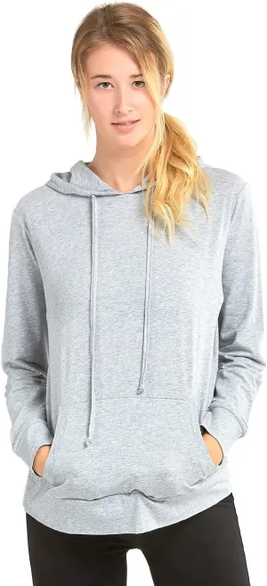 Women's Thin Cotton Pullover Hoodie Sweater
