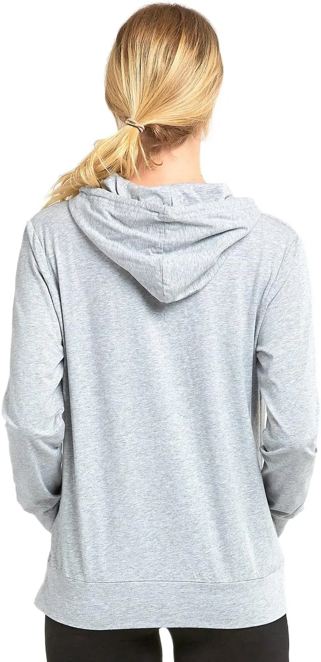 Women's Thin Cotton Pullover Hoodie Sweater
