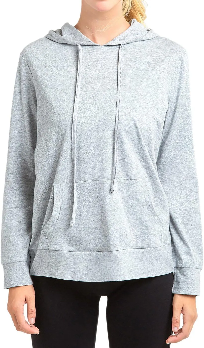 Women's Thin Cotton Pullover Hoodie Sweater