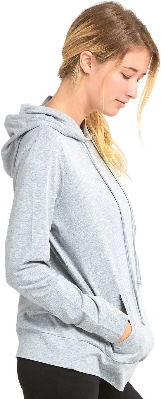 Women's Thin Cotton Pullover Hoodie Sweater