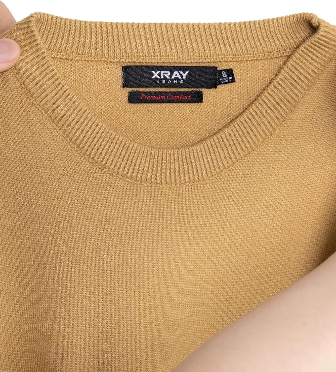 X RAY Boys Crewneck Sweater (XS - XXL), School Uniform Big Boys' & Little Kids Youth Crew Neck Long Sleeve Pullover